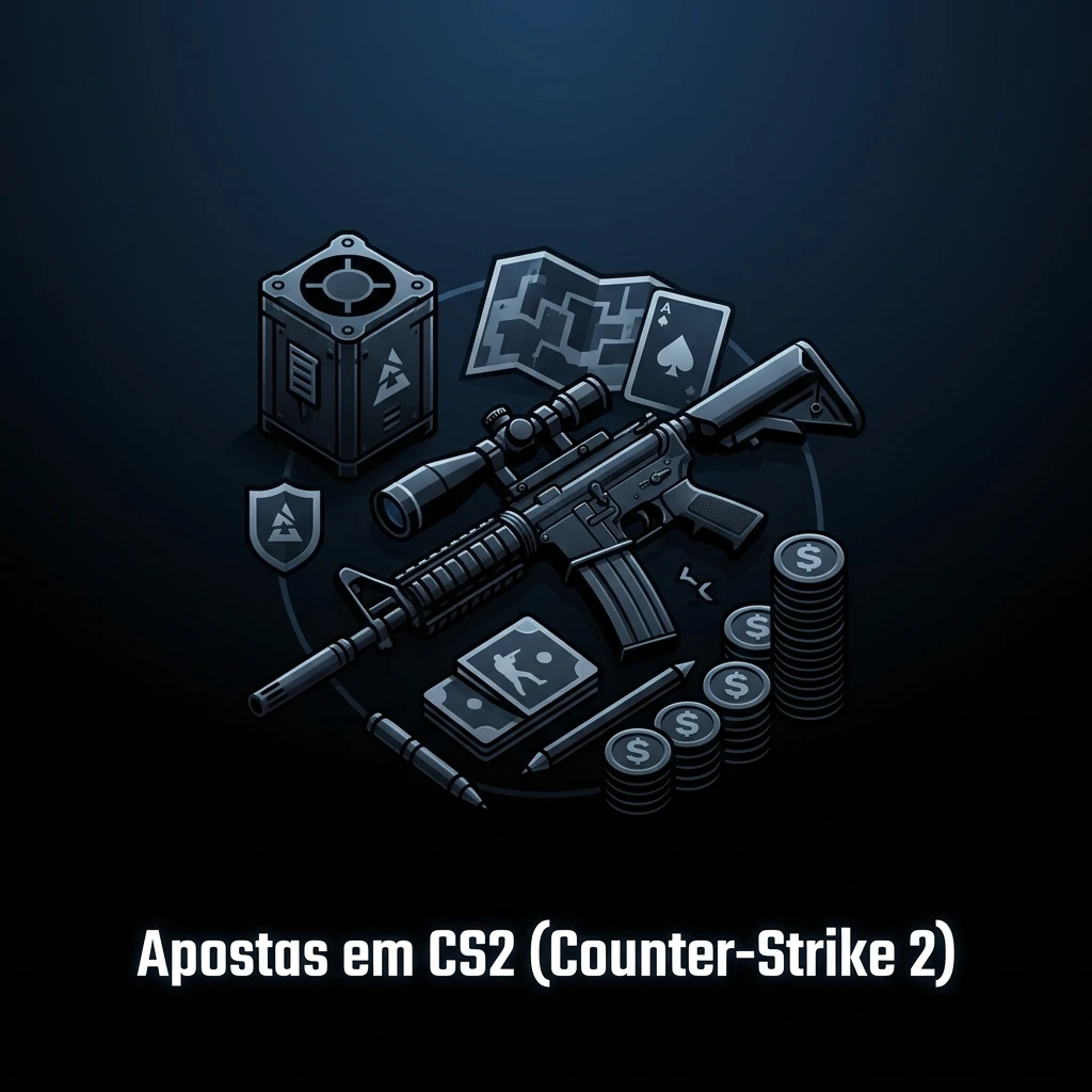 Tela de apostas em CS2 com mercados de vencedor do mapa, total de rounds e handicap, incluindo BLAST e ESL