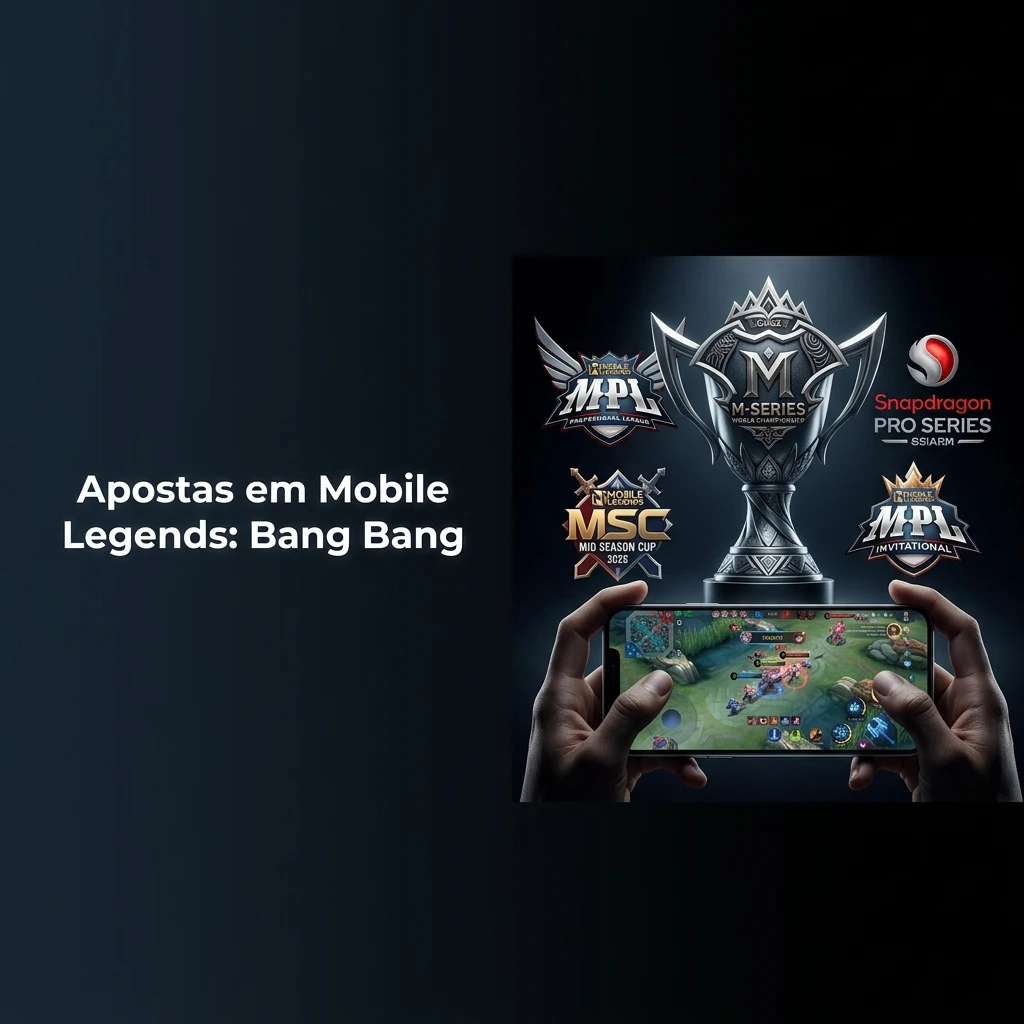 Apostas em Mobile Legends no celular, com mercados de vencedor do mapa, série, totais e ao vivo em torneios MPL e M-Series