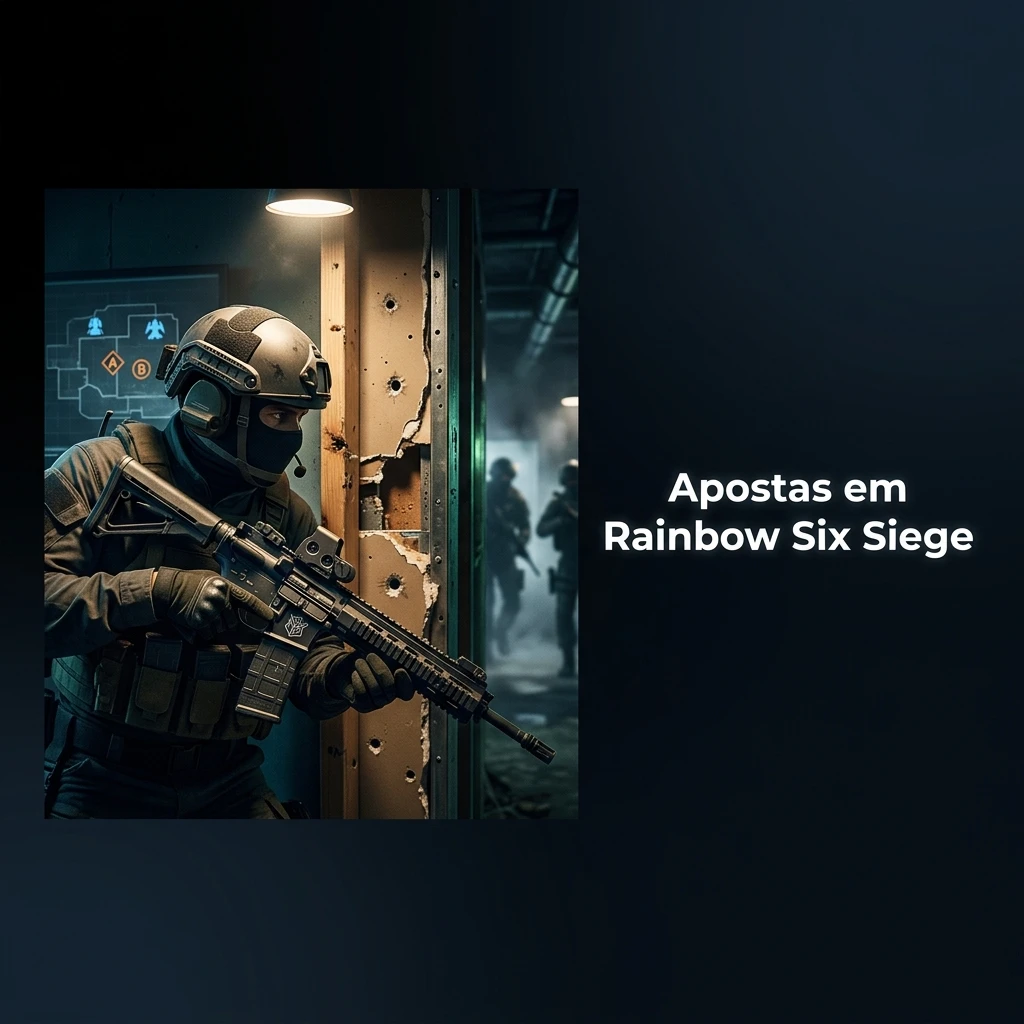 Apostas em Rainbow Six Siege: mercados de vencedor, total de mapas, handicap e odds ao vivo por rounds e placar do mapa