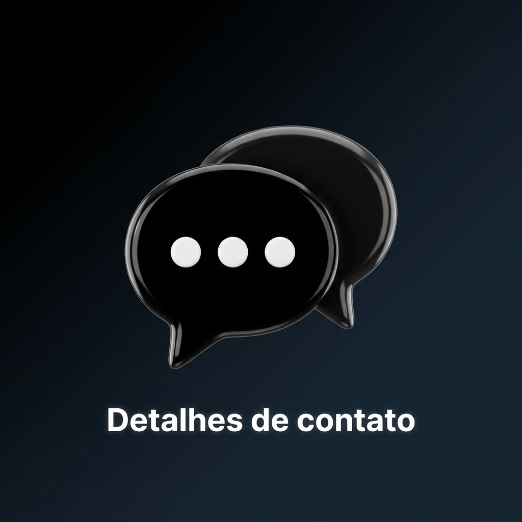 Ícones de suporte 24/7 com chat ao vivo, central de ajuda e formulário de contato no site e app em português