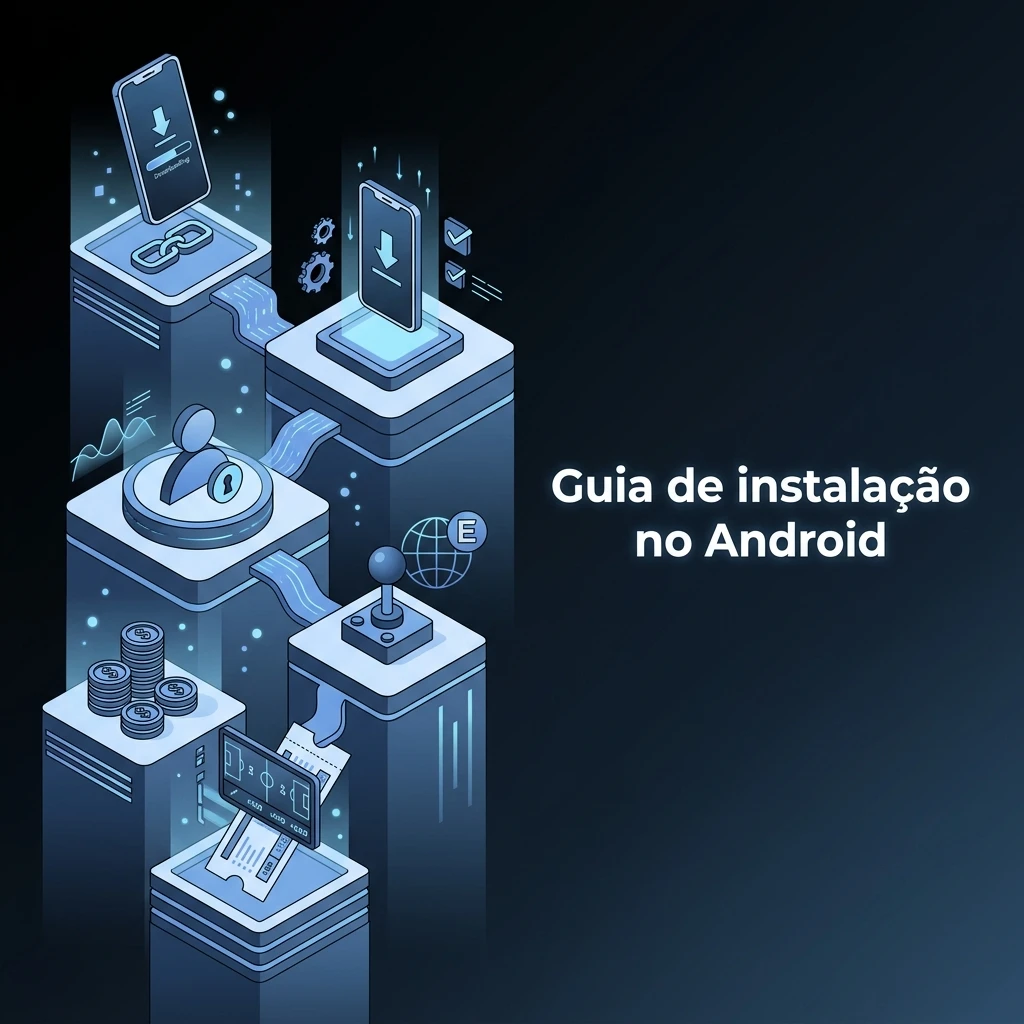 Passo a passo para instalar app no Android: baixar, entrar na conta, depositar, escolher e-sports e apostar
