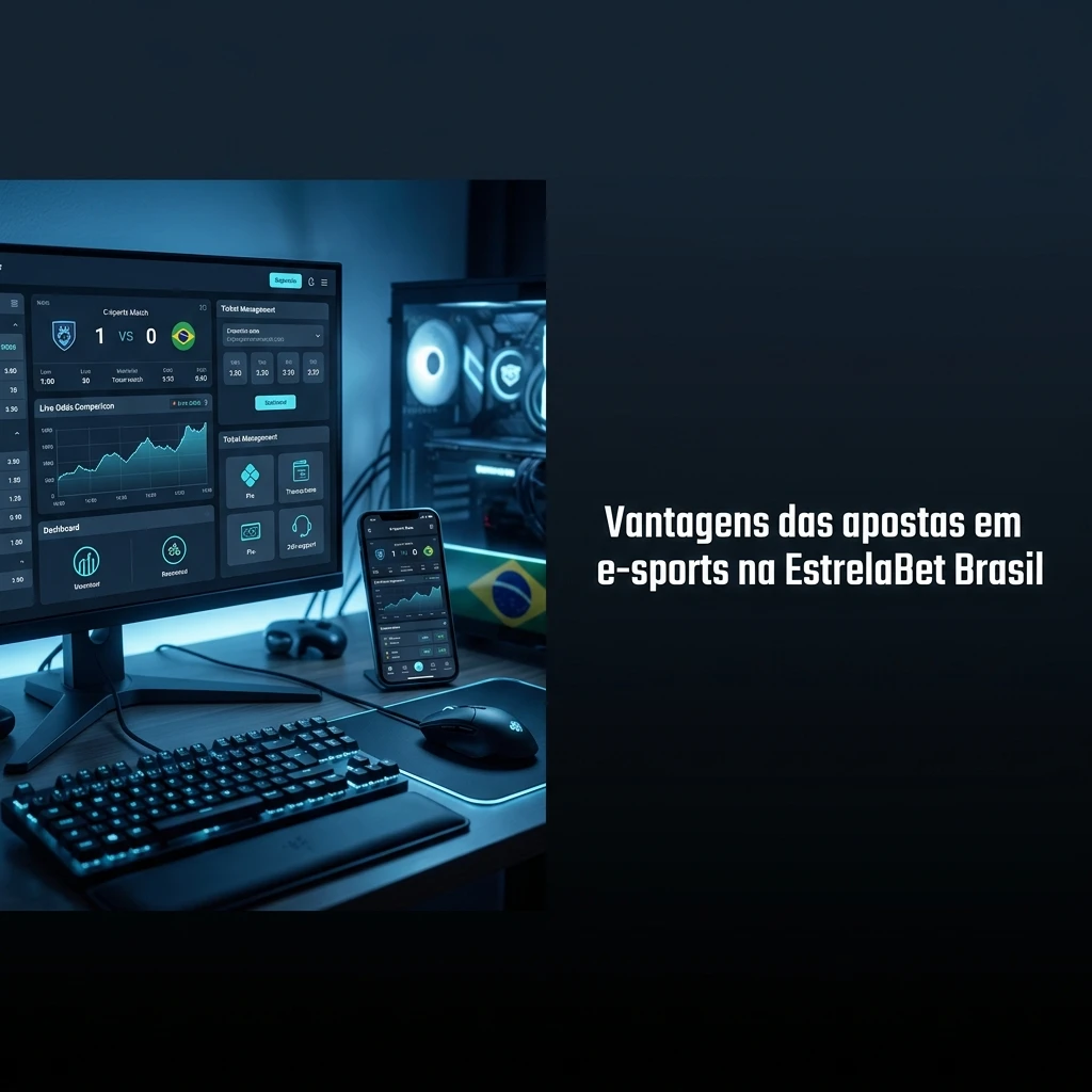 Tela de apostas em e-sports na EstrelaBet Brasil com odds, apostas ao vivo, app, Pix e suporte 24h